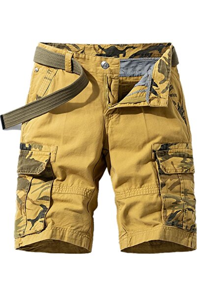 OtherMax Pantaloni scurți bărbați Cargo din bumbac lejeri comozi la modă camu...