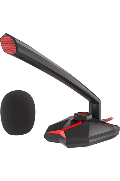 Genesis Microfon Gaming Radium 200, cu fir, USB, Jack 3.5 mm, Negru/Rosu