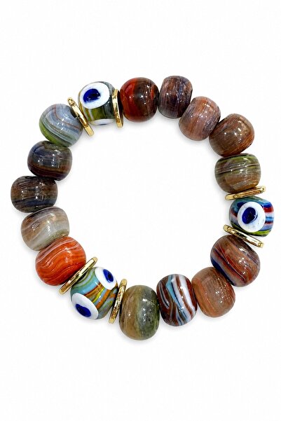 nesdesignn Glass Bodrum Bead Colorful Bracelet