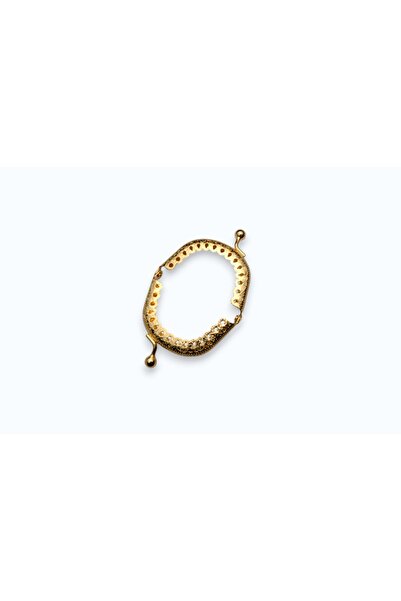 Kanguroom Gold Renk Metal Oval Çanta ve Cüzdan Klipsi 6 cm – Premium Dikiş ve El Yapımı Çanta Aksesuarı