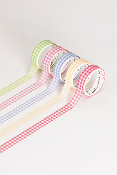Matt Notebook Set de 5 benzi de hârtie Washi Tape