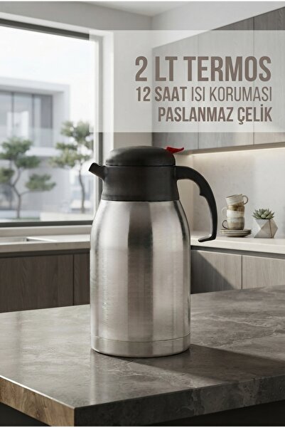 modalonga size ne lazım? 2 Litre Paslanmaz Çelik Çift Katmanlı Sızdırmaz Kamp...