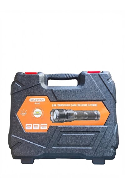 Goldorion Gold Orion R-400 200W 6000 Lümen Süper Güçlü Şarj Edilebilir El Feneri