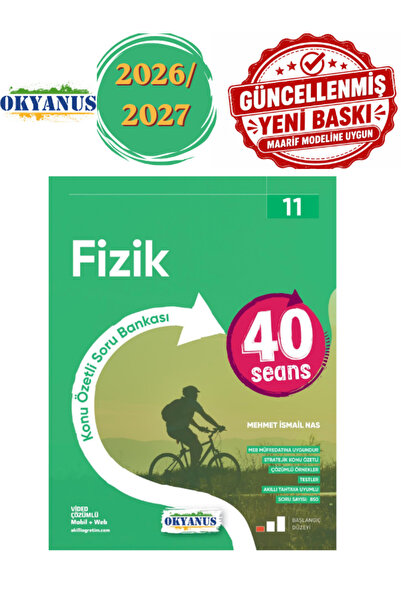 Okyanus Yayıncılık Okyanus 11.Sınıf 40 Seans Fizikl Soru Bankası 2026-2027 Ye...