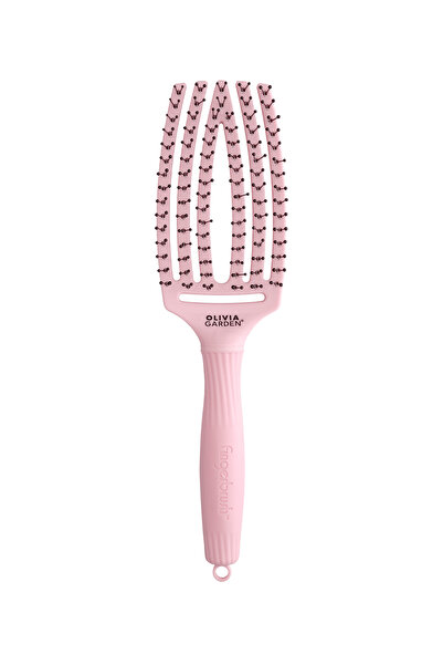 Olivia Garden Fingerbrush Care Iconic Double Bristle Pastel Pink Fırça