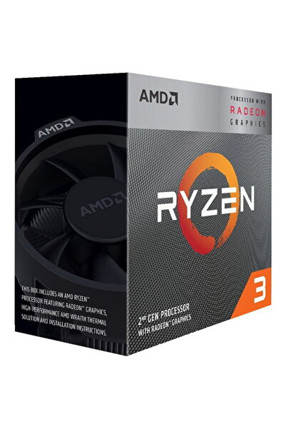 Amd Επεξεργαστής Ryzen 3 3200G, 3,6 GHz, AM4, 4MB, 65W (Δίσκος)