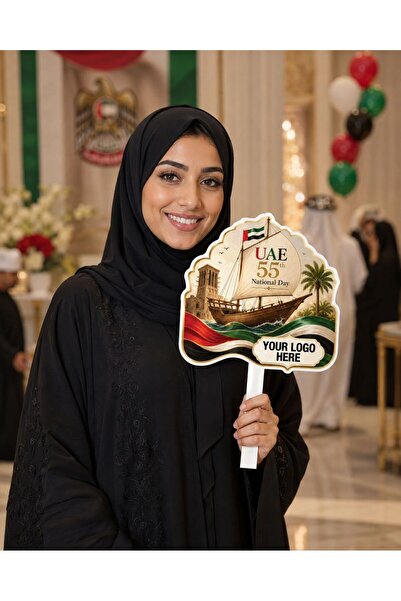 Generic UAE National Day 2026 Heritage Dhow Photo Prop – 5mm Foam Board