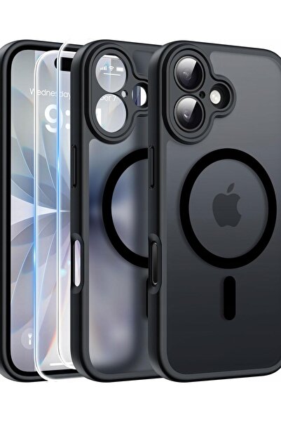 Koanni Husă MAGSAFE negru mat pentru Apple iPhone 17 + 2x sticlă