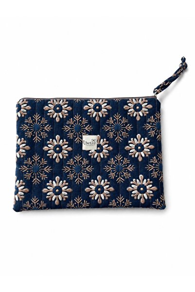 Betay Studio Betay Kapitone Fermuarlı Laptop Bilgisayar Kılıfı 29x39cm