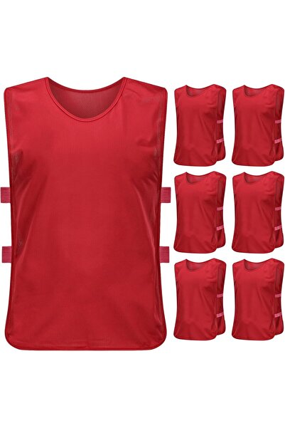 OtherMax Vestă de Antrenament Fotbal Set 6 Bucăți Roșu 115-145 cm — veste ant...