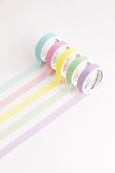 Matt Notebook Set de 5 benzi de hârtie Washi Tape