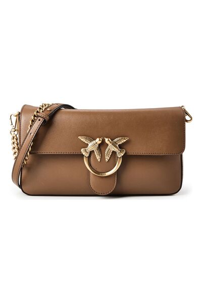 PİNKO Love one Umhängetasche Leder 27 cm