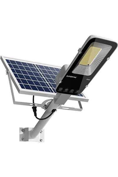 Supfire Lampa solara stradala LED Superfire FF5-E, Panou solar, Telecomanda, ...
