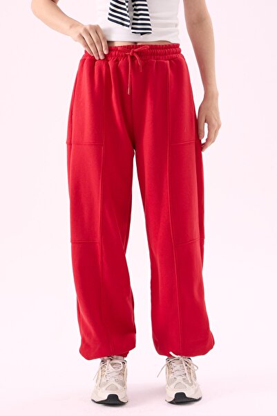 CrepTekstil Crep Women's 3 Threaded High Waist Sweatpants with Sewing Detail ...