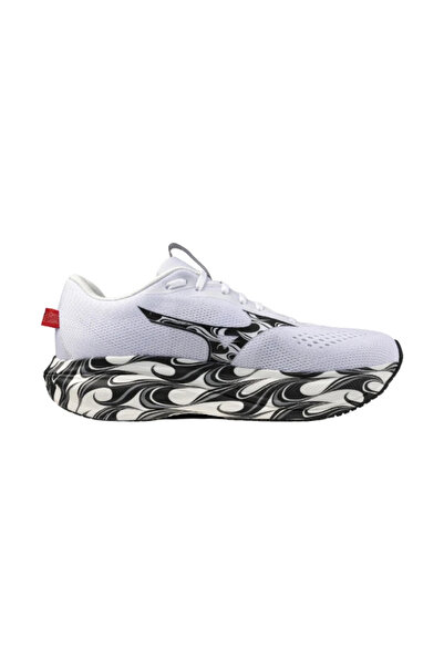 MIZUNO Wave Rider 30 Unisex Koşu Ayakkabısı Beyaz / Siyah