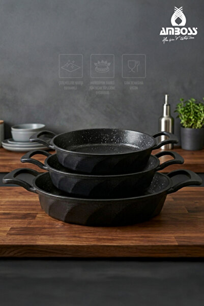 Amboss Jasper 3 Piece Cast Iron Sahan Set