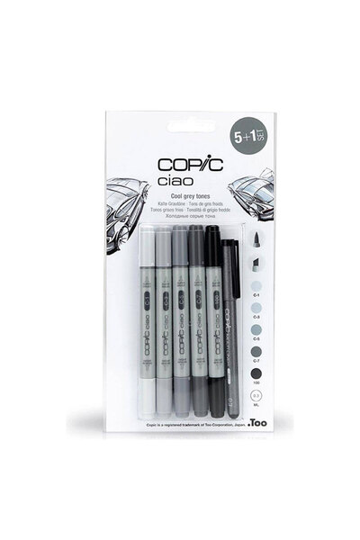 Copic Ciao Marker Kalem Seti 5+1 Renk Grey Tones 22 075 554