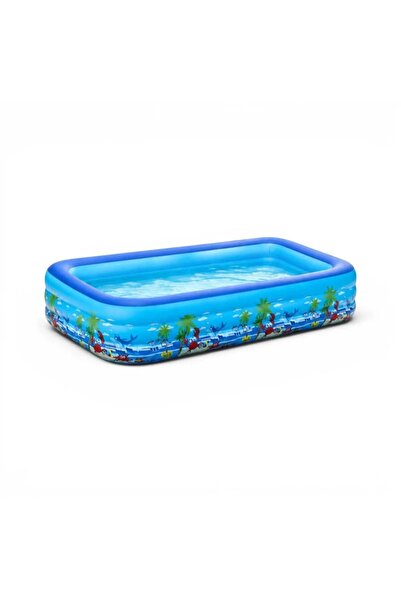 MACVI ®   Надуваем семеен басейн 210 x 135 x 54 см, 3 ринга, UV-устойчиво PVC