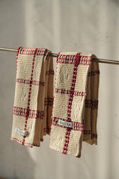 Bordo Kareli Mutfak Havlusu 50x40