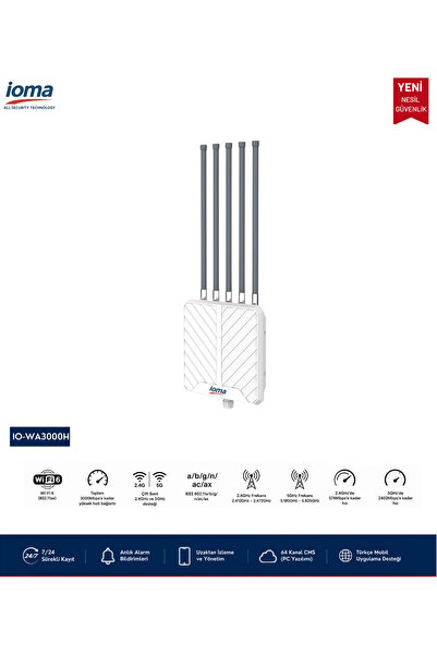 3000 MBPS WIFI6 OUTDOOR ACCESS POINT