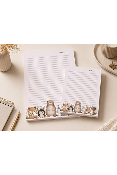 Miray Craft Set de 2 blocnotesuri cu tematică animale drăguțe (A4-A5) - Blocn...