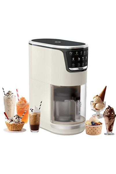 TEFAL Dolci IG602AE0, Aparat de făcut înghețată, 3 recipiente Tritan de 460 m...
