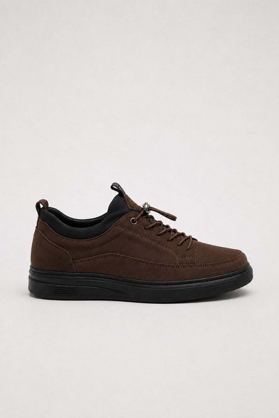 Jagulep Men's Orthopedic Thermo Sole Genuine Leather Shoes Brown