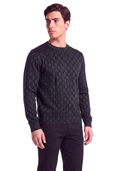 Emporio Armani Men's Regular Fit Crew Neck Long Sleeve Cotton Navy Blue Sweat...