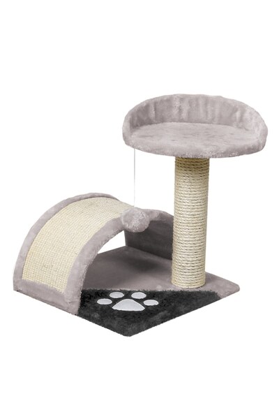 Teno Cat Play Tower, 1 Level, Relaxation Area, 42 cm, Light Gray