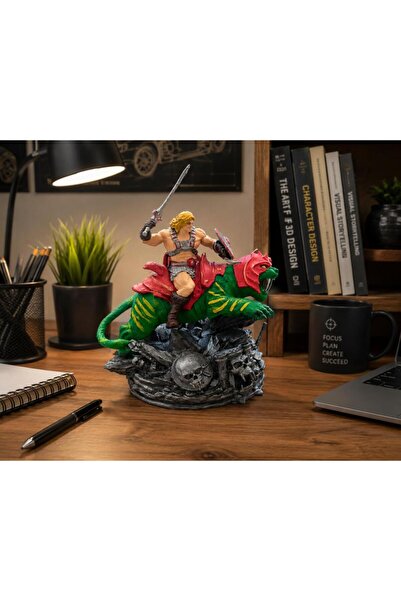 Hd Marketim He-Man Atılgan Figürü 17 cm Dekoratif Figür Masaüstü Kitaplık Vit...