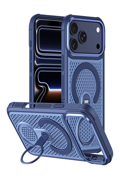 AUDIOX MeshMag » iPhone 18 Pro - Husa Mesh, MagSafe, KickStand Ring |