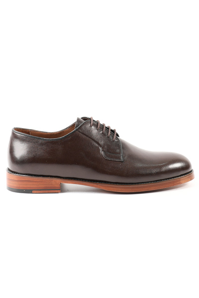 Tuna Brown Genuine Leather Derby Model Men's Shoes - K1995