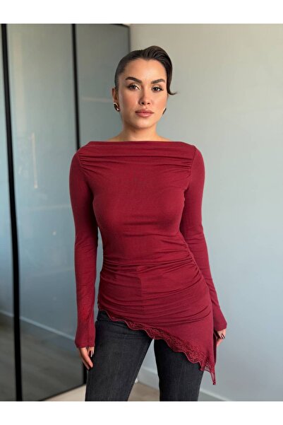ROUPAS COLLECTİON Elaris Etek Dantelli Bluz