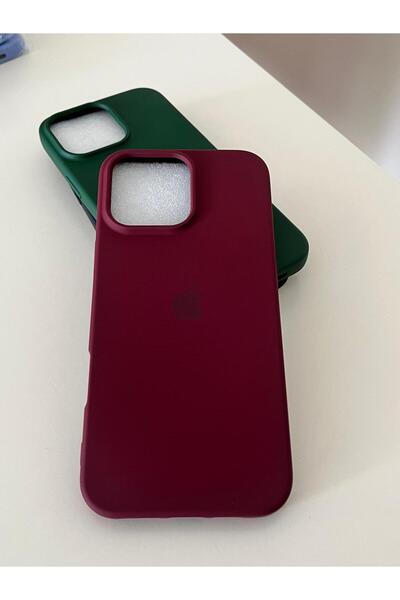 iPhone 16 Pro Max Uyumlu Silikon İçi Kadife Lansman Telefon Kılıfı