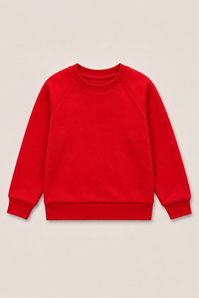 BENBİLGE Girl - Boy Baby Kids Three-Stripped Tracksuit Set Unisex Red Sweatshirt Jogger Pants Top and Bottom 2-Piece Set