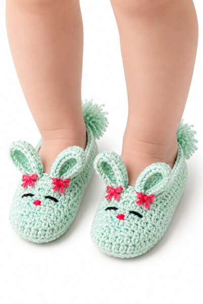 İpeksi Collection Hand Knitted Baby Booties Gift
