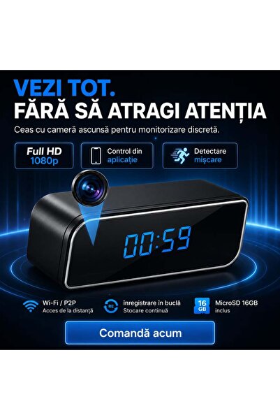 OEM Hidden WI-FI camera in an alarm clock (BG-V10)
