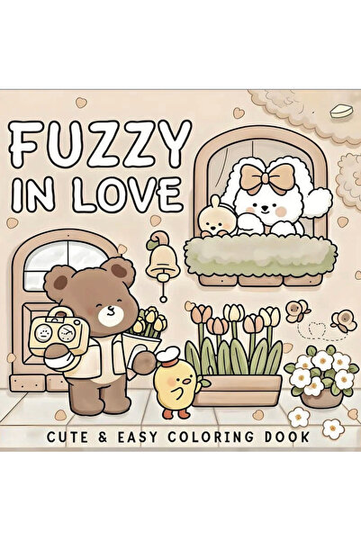 JACA Fuzzy 20+ Sayfalık Boyama Kitabı Kolay Boyama Kitabı