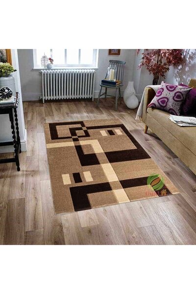 Dualhome Χαλί Friese Σοκολατί Καφέ, 200x300 εκ., Γεωμετρικό - 200x300 εκ., ορ...