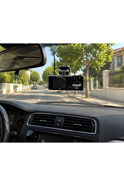 Full HD Çift Kameralı Araç İçi Kamera – Ön & Arka Kayıt – 170° Geniş Açı
