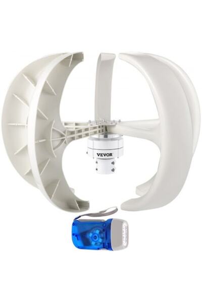 YUPY Vertical Axis Wind Turbine 600W, 12V, 5 Nylon Blades