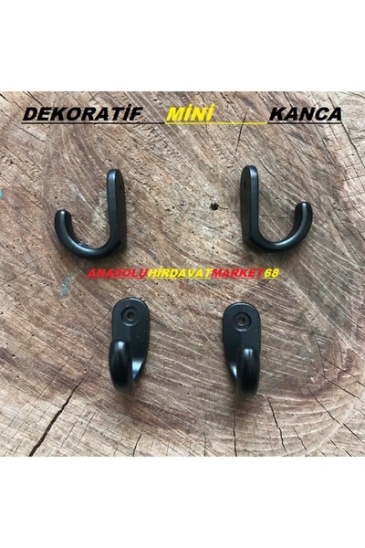 DMR MİNİ ASKI MİNİ KANCA TESBİH ASKISI KUPA BARDAK ASKISI MAT SİYAH RENK 3CM ...