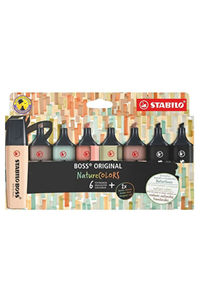 Stabilo Boss Original Nature Colors Fosforlu Kalem 8 Renk 70 8-2-1