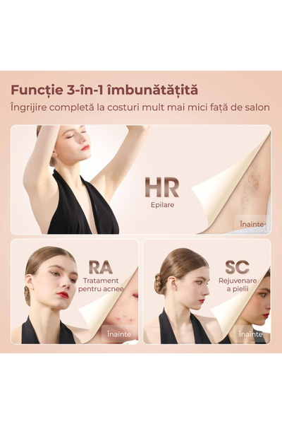 OEM Epilator IPL Freezing Point, nedureros, 999.000 impulsuri, funcție de răcire, 36W
