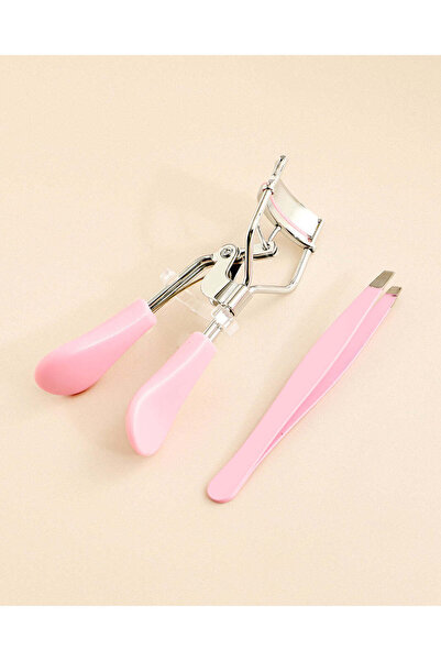 REDTAG Pink Eyelash Curler With Tweezer