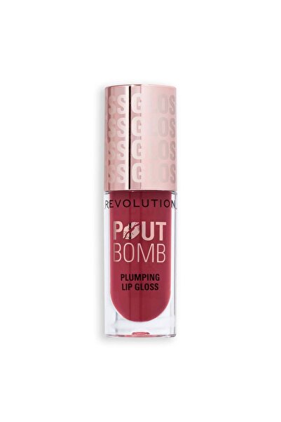 revolution beauty Pout Bomb Plumping Gloss Rosewood Rose Pink