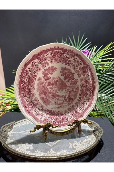 Genel Markalar villeroy boch burgenland antika 25 cm büyük düz servis tabak