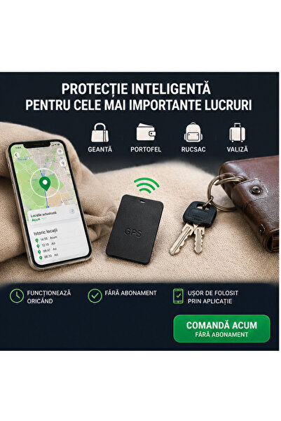 OEM Localizator GPS tip Card pentru Portofel și Bagaje