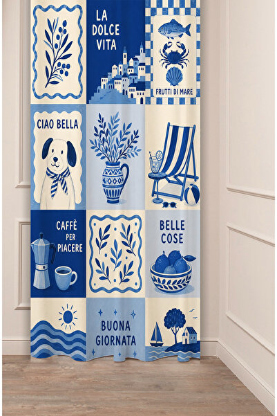 GREENDECOR Blue Coast & Italian Vibes Collage Aegean / Mediterranean Aestheti...