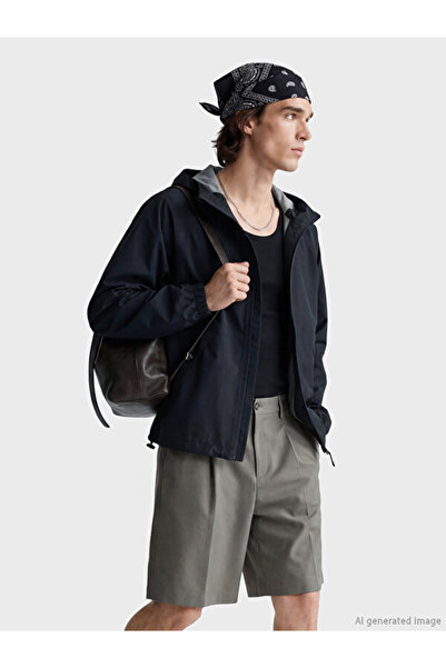 LC Waikiki Quality Parts from Çelebi Store Standard Fit Hooded Men's Raincoat